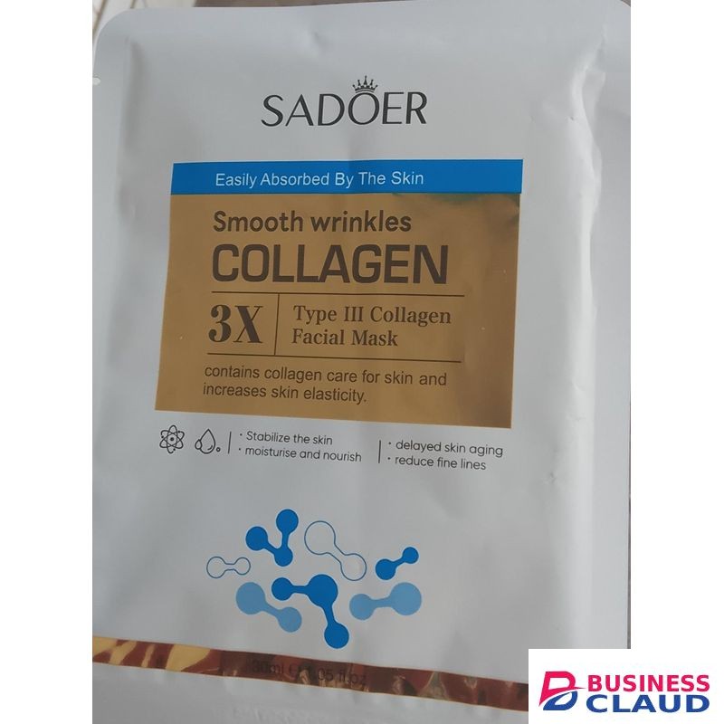 SADOER 12Pieces Collagen Face Mask Anti-Aging Face Mask Moisturizing Firming Anti-aging Repair Brightening Facial Sheet Mask Minimize Wrinkles, Restores Skin Elasticity & Firmness