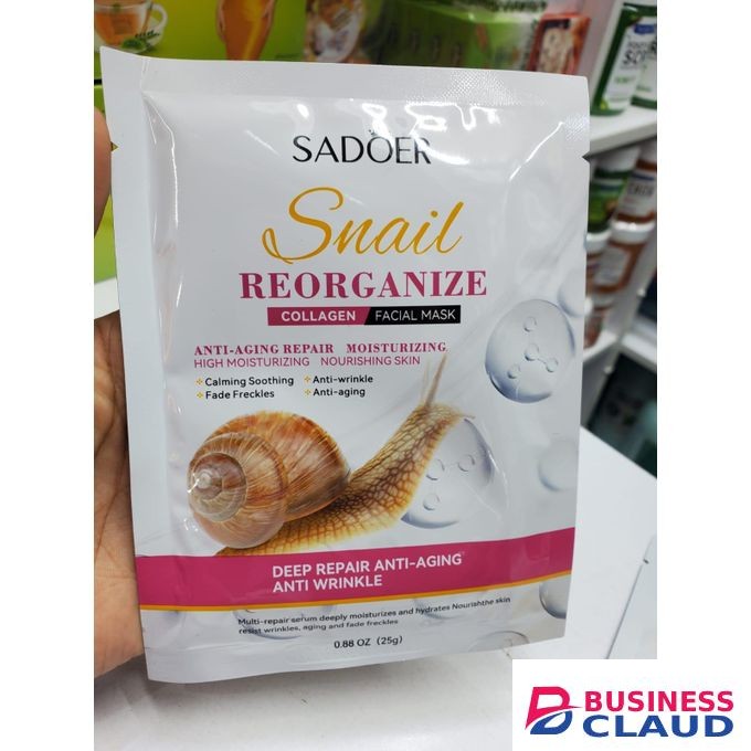 SADOER Snail Reorganize Deep Repair Anti-Aging Anti Wrinkle Collagen Facial Mask