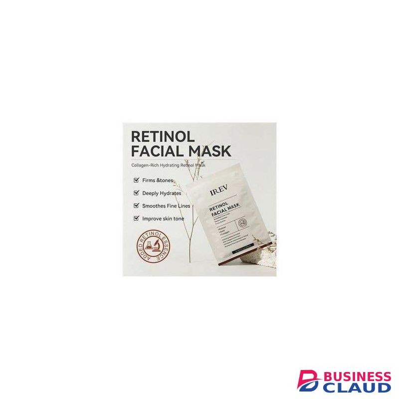 10 pieces IREV Retinol Facial Mask – Anti-Aging, Brightening & Hydrating Sheet Mask Single Pack -With Retinol, Collagen & Hyaluronic Acid - For All Skin Types