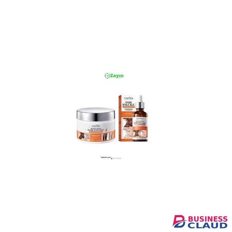 SADOER knuckle set, dark elbow and knee whitening cream, skin lightening cream for dark areas, niacinamide knuckle cream, anti-pigmentation hand cream, vitamin c dark spot corrector, hand whitening serum