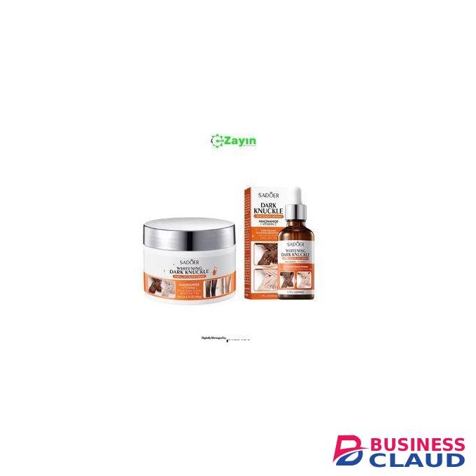 SADOER knuckle set, dark elbow and knee whitening cream, skin lightening cream for dark areas, niacinamide knuckle cream, anti-pigmentation hand cream, vitamin c dark spot corrector, hand whitening serum