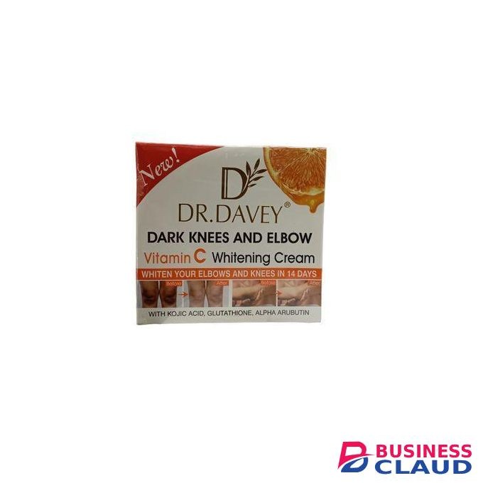 dr davey DARK KNEES & ELBOW Vitamin C cream. Brightens, Glows Lightens, Moisturizes & Remove Dark Spots & Areas on knees & Elbow in 14 Days