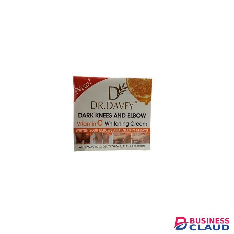 dr davey DARK KNEES & ELBOW Vitamin C cream. Brightens, Glows Lightens, Moisturizes & Remove Dark Spots & Areas on knees & Elbow in 14 Days