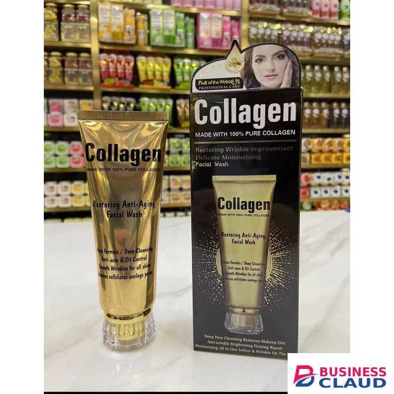 Wokali Collagen Anti Aging Face Wash, 120ml