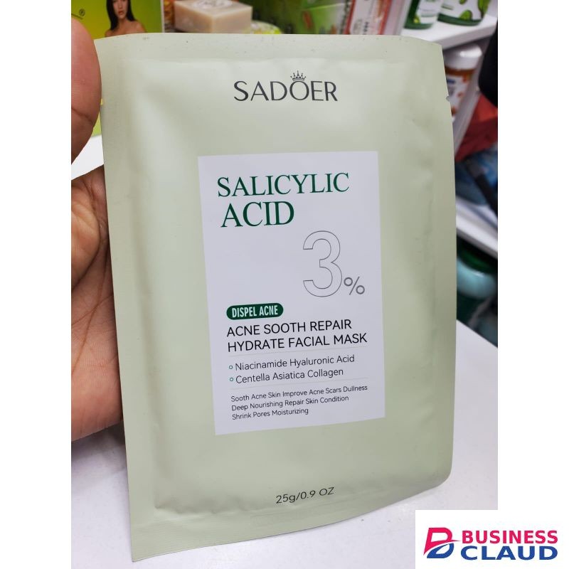 SADOER Acne Removing Soothing Repairing Hydrating Salicylic Acid Acne Removing Facial Mask