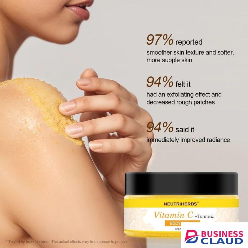 Neutriherbs Vitamin C Turmeric Exfoliating Body Scrub For Skin Brightening