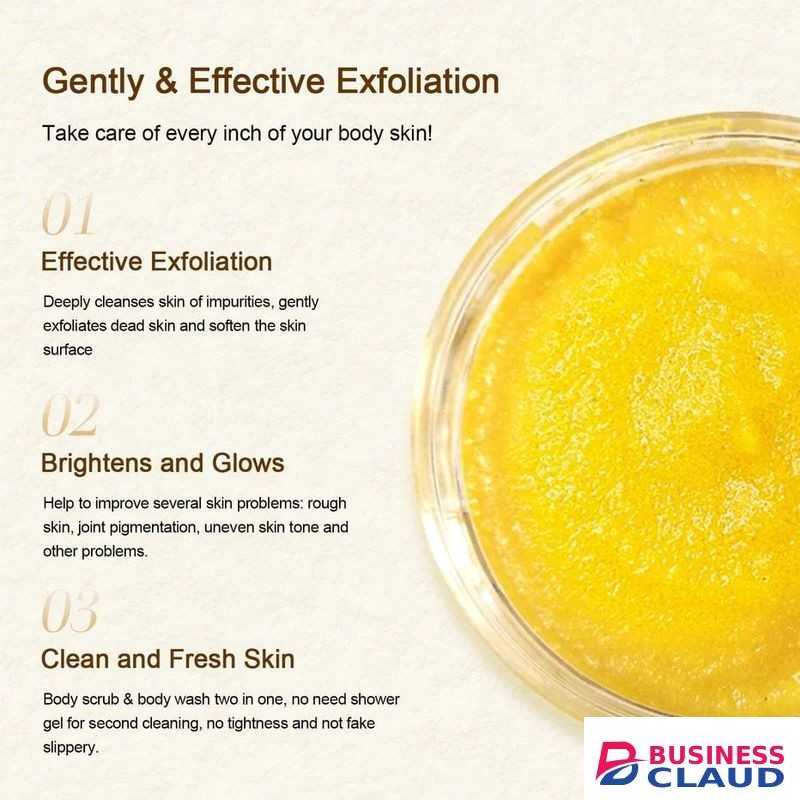 Neutriherbs Vitamin C Turmeric Exfoliating Body Scrub For Skin Brightening