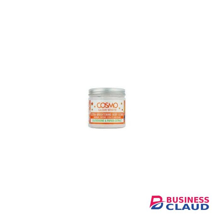 Cosmo GLUTA PAPAYA EXTRA BRIGHTENING BODY SCRUB GLOW WHITE 475ML