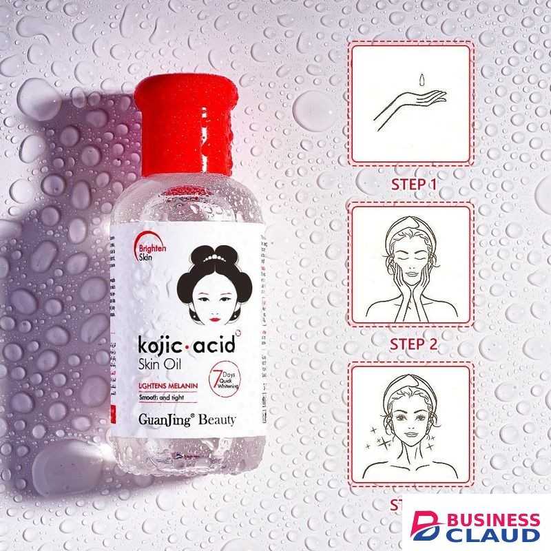 Guanjing Kojic Acid Skin Oil 75ml – Skin Brightening & Anti-Spot Treatment, Smooth & Radiant Skin