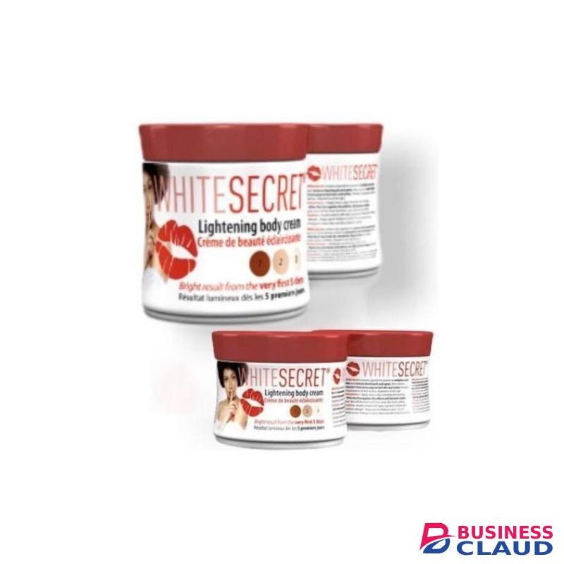 White Secret Lightening Body Cream With Vitamin E Enlighten Skin , removes blackheads & darkspot