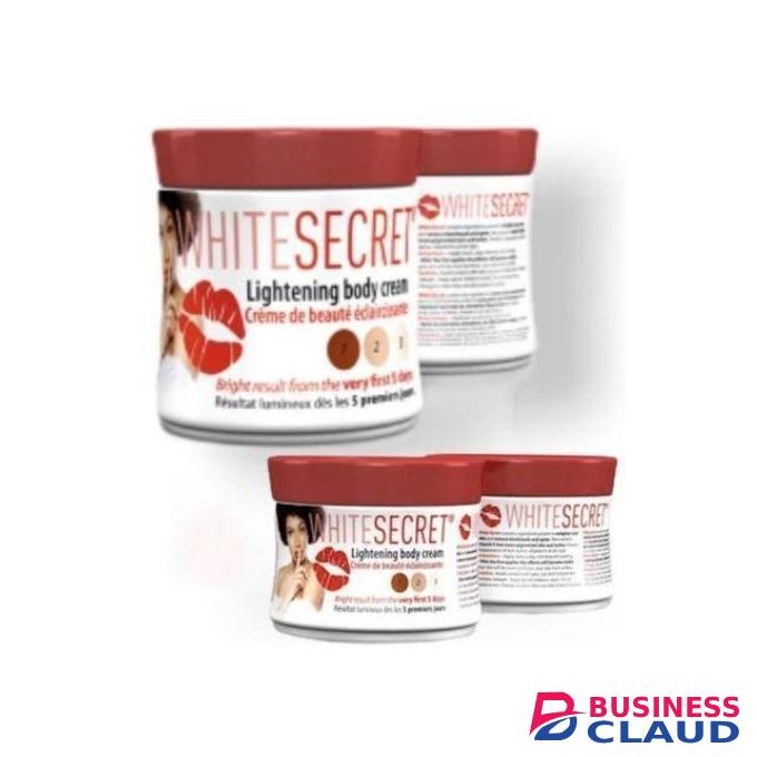 White Secret Lightening Body Cream With Vitamin E Enlighten Skin , removes blackheads & darkspot
