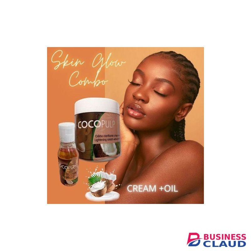Cocopulp Moisturizing,Lightening&Brightening COMBO With Coconut Oil.