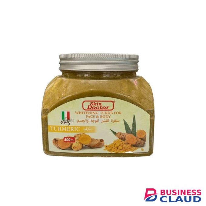 Skin Doctor Turmeric Whitening Scrub For Face & Body, 500ml