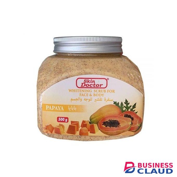 Skin Doctor Papaya Whitening Scrub For Face & Body, 500ml