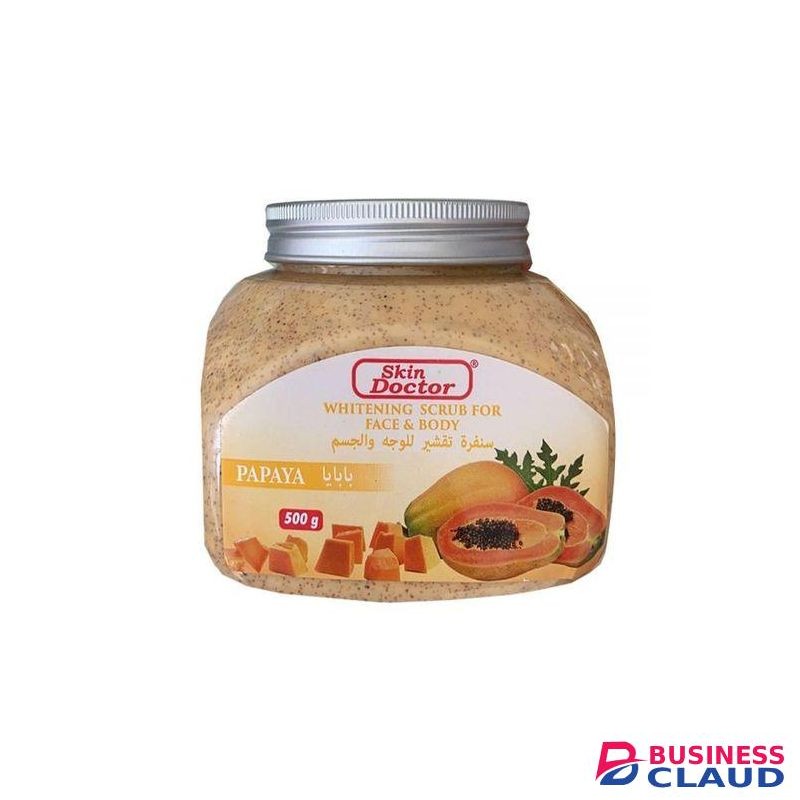 Skin Doctor Papaya Whitening Scrub For Face & Body, 500ml