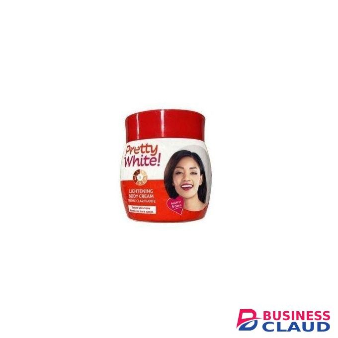 Pretty White LIGHTENING BODY CREAM Evens Skin Tone Removes Dark Spots 120ml