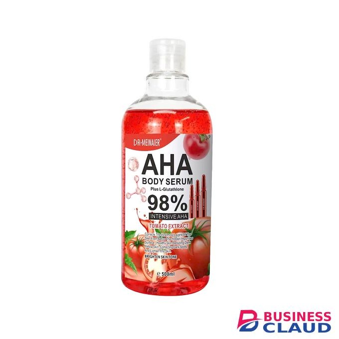 Dr. Meinaier 98% AHA Body Serum Plus L-Glutathione Tomato Extract Exfoliates, Brightens Skin, Reduces Pigmentation, Combines AHAs, Glutathione & Tomato Extract
