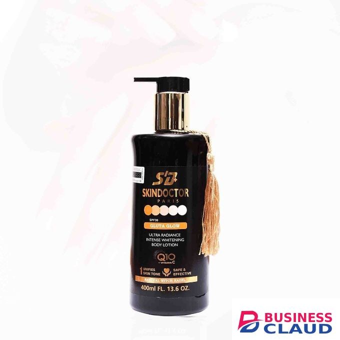 Skin Doctor GLUTA GLOW Body Lotion. Brightens, Clears Dark Spots/Dark Circle