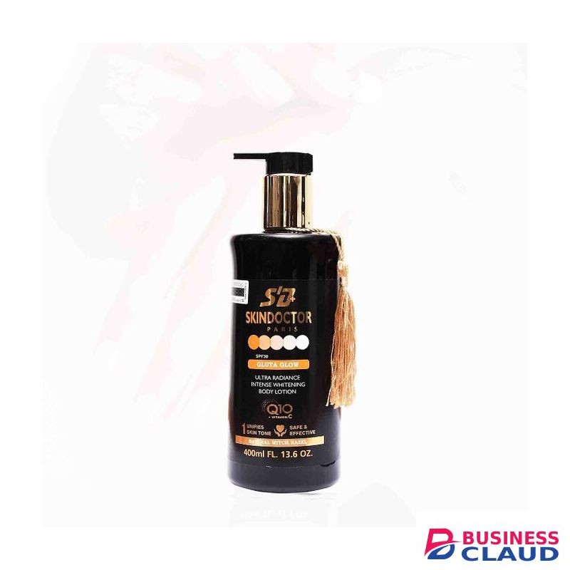 Skin Doctor GLUTA GLOW Body Lotion. Brightens, Clears Dark Spots/Dark Circle