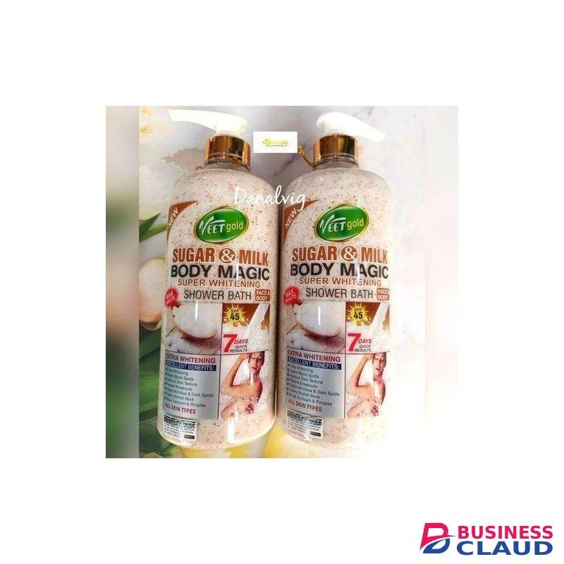 VEET GOLD Sugar and milk body magic shower wash exfoliating