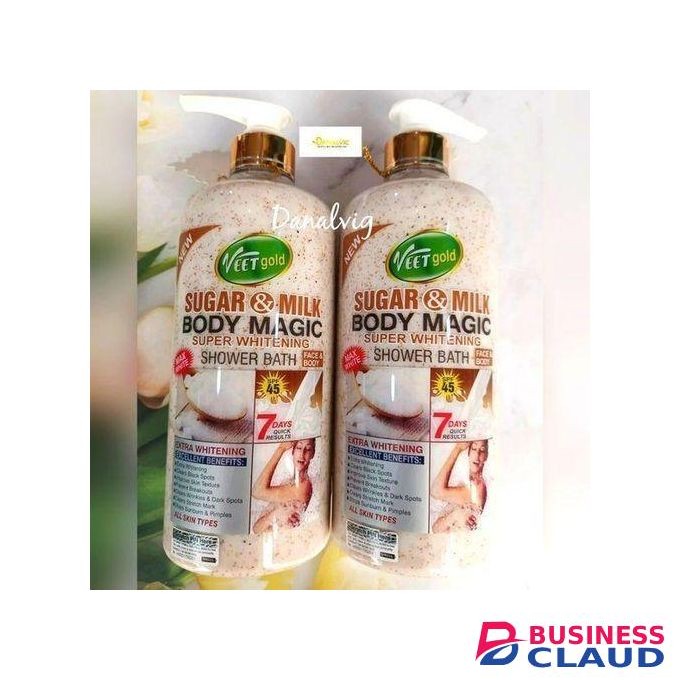 VEET GOLD Sugar and milk body magic shower wash exfoliating