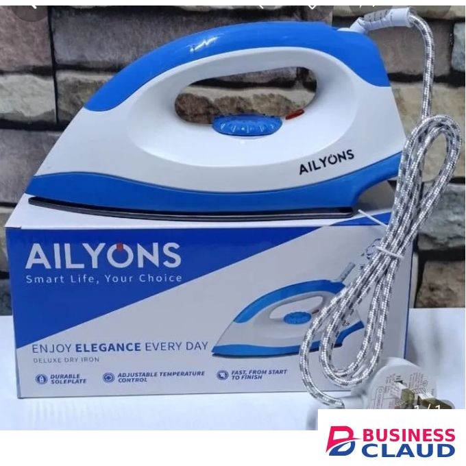 AILYONS AFFORDABLE HIGH QUALITY Electric Box Dry Iron Box - 1000W For Ironing Clothes Official Shirts & Trousers + EXTRA BONUS BEST 4 WAY // 4-WAY POWER SUPPLY EXTENSION & MEN'S SOCKS