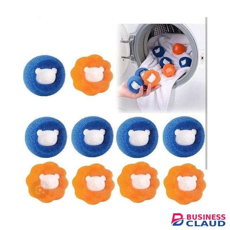 Reusable Pet Hair Remover Laundry Balls Set of 10pcs – Collect Hair, Lint, and Debris in Washing Machine for Cleaner Clothes