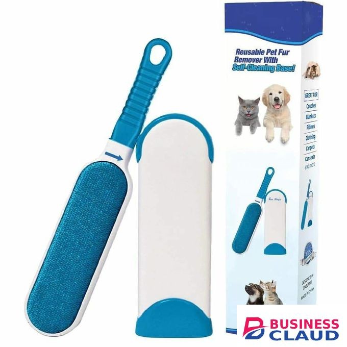 Reusable Lint & Pet Hair Remover Brush with Self-Cleaning Base – Perfect for Clothes, Carpets, Beds, and Sofas