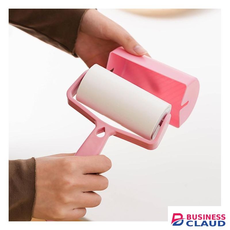 Lint Roller With Tear-Off Test Strips, Pet Hair Roller With 1 Handle, 4 Rolls of Paper - 55 Tears/Roll