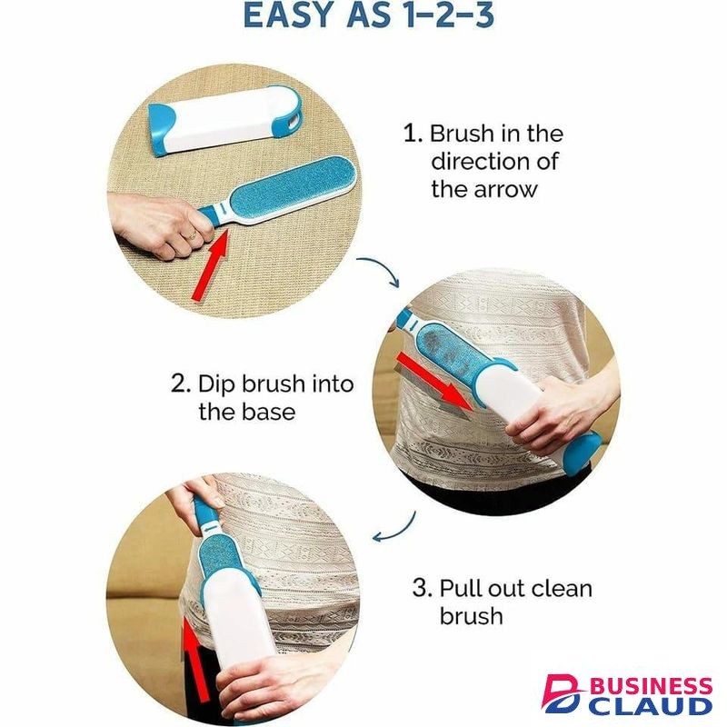 Pet Hair Remover Double-Sided Lint Remover Hair Remover Brush Dust Sticky Cleaner Pet Hair Cleaning Brush Cleaning Tools