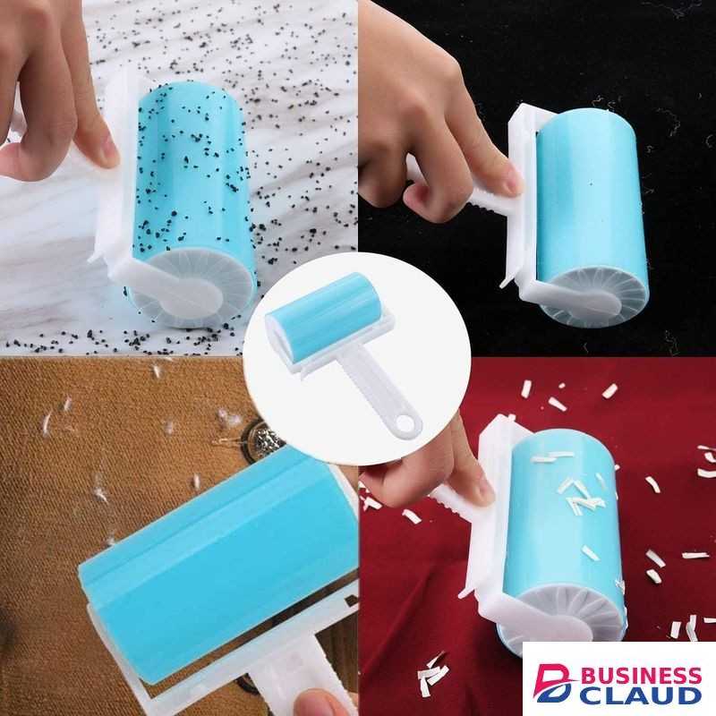 Travel Lint Roller 3 Pack, Washable Lint Roller Reusable Compact Pet Hair Remover Cleaner with Cover for Clothes, Pet Hairs,