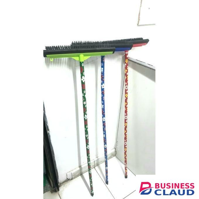 2 in 1 carpet hair removal broom with squeegee, fur remover broom, fluffy carpet broom, indoor pet fur remover carpet brush, floor scrub brush, 2 in 1 Tile, bathroom wall cleaning long handle bristle scraper brush with squeegee .