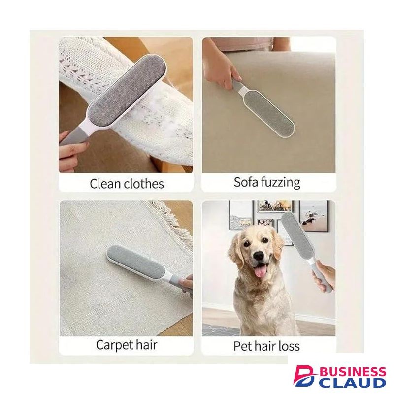 Double-Sided Cleaning Brush for Pet Hair Remover, Lint Brush for Clothes, Furniture, and Carpet - Efficient Lint Roller Alternative, Reusable Fabric & Fur Remover