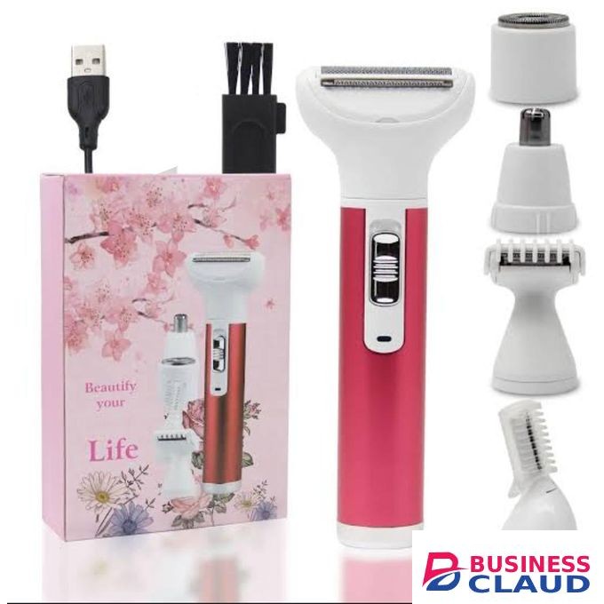 5-in-1 Professional Electric Shaver and Trimmer for Men and Women, Multi-Functional Grooming Kit for Hair Beard Eyebrows Nose and Body Hair Removal
