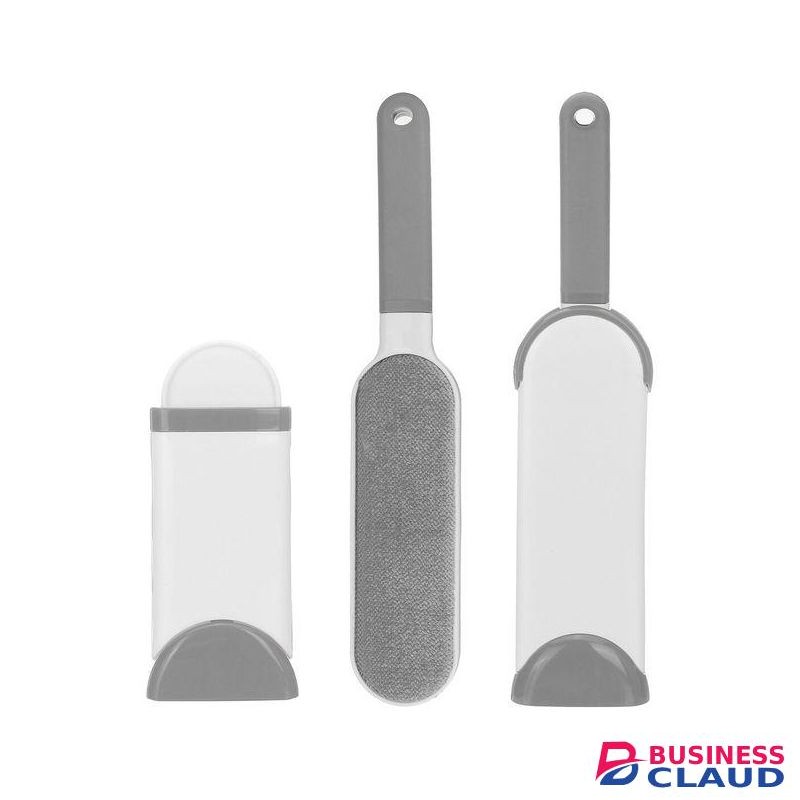 Furs Brush Lint Remover Pet Dog Hair Dust Brusher Clothes Self-Cleaning Travel T Grey