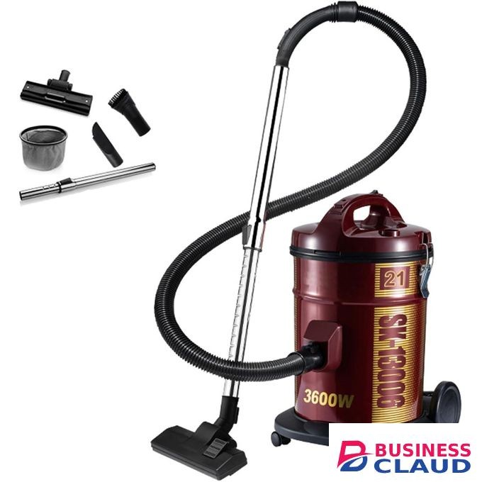 Sokany 3600W Drum Vacuum Cleaner, 21L Tank Dust Capacity, Removable & Washable Filter, Dusting Brush & Crevice Nozzle With Multi Angle Head, Vacuum Cleaner for Home,Office,Garage,Car,Workshop,Pet Hair