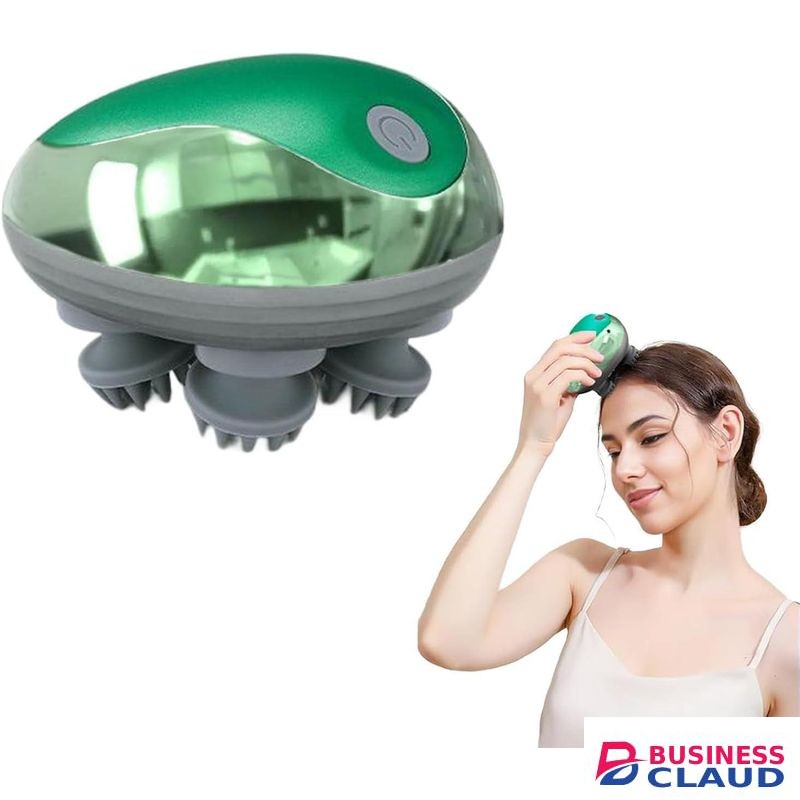 Electric Scalp Massager, Head Massage Scalp with 4 Removable Massage Claws, Rechargeable,Promotes Hair Growth, Relieves Stress, Waterproof, Portable Handheld Head Massager-for pets, cats and Dogs