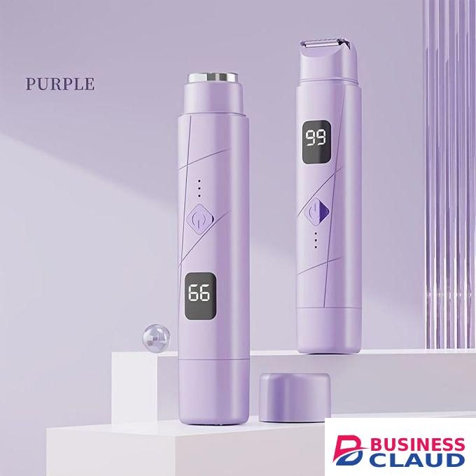 2 In 1 Women'S Electric Shaver, LCD Shaver Double Head Portable Mini, Wet Drop And Dry Hair Remover,