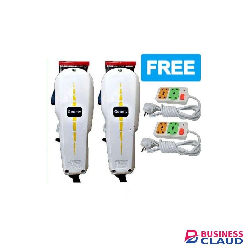 Geemy NEW ARRIVAL: BEST 2 PROFESSIONAL BARBERING HAIR SHAVING MACHINE-KINYOZI + FREE 2-WAY POWER EXTENSION CABLE – IDEAL FOR KINYOZI BUSINESS, HOME USE, STUDENTS, AND ADULTS