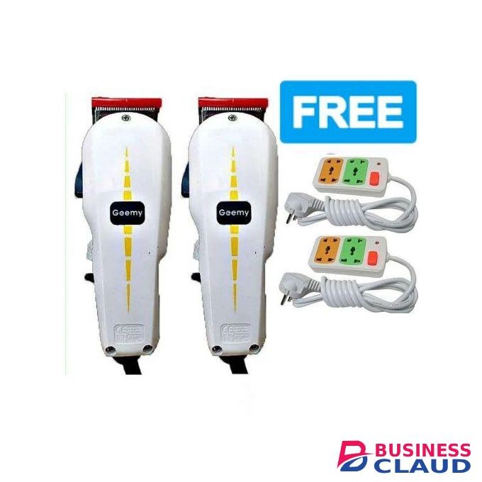 Geemy NEW ARRIVAL: BEST 2 PROFESSIONAL BARBERING HAIR SHAVING MACHINE-KINYOZI + FREE 2-WAY POWER EXTENSION CABLE – IDEAL FOR KINYOZI BUSINESS, HOME USE, STUDENTS, AND ADULTS