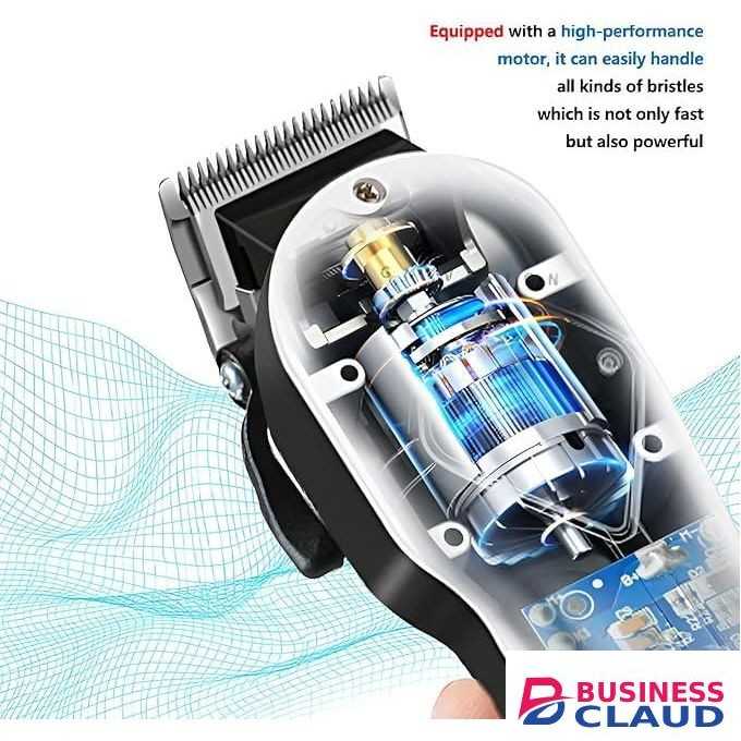 Geemy Professional Cordless Rechargeable Hair Trimmer Clipper Shaving Machine Kinyozi With Battery LCD Display