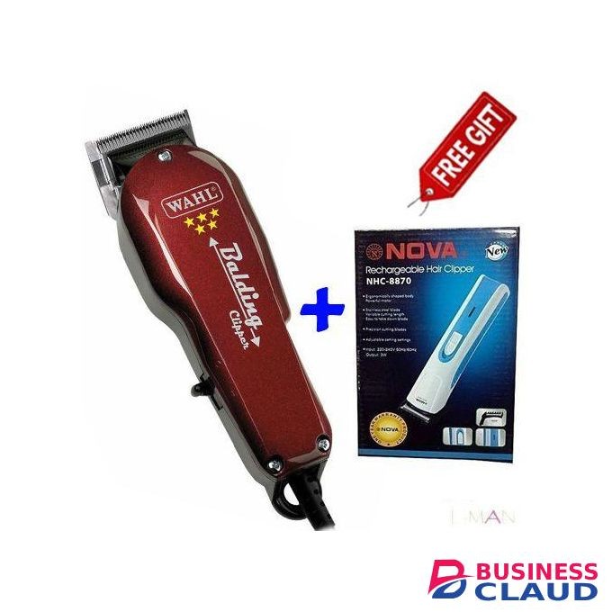 Wahl Professional Balding, Hair Cut, Kinyozi Machine + Shaver