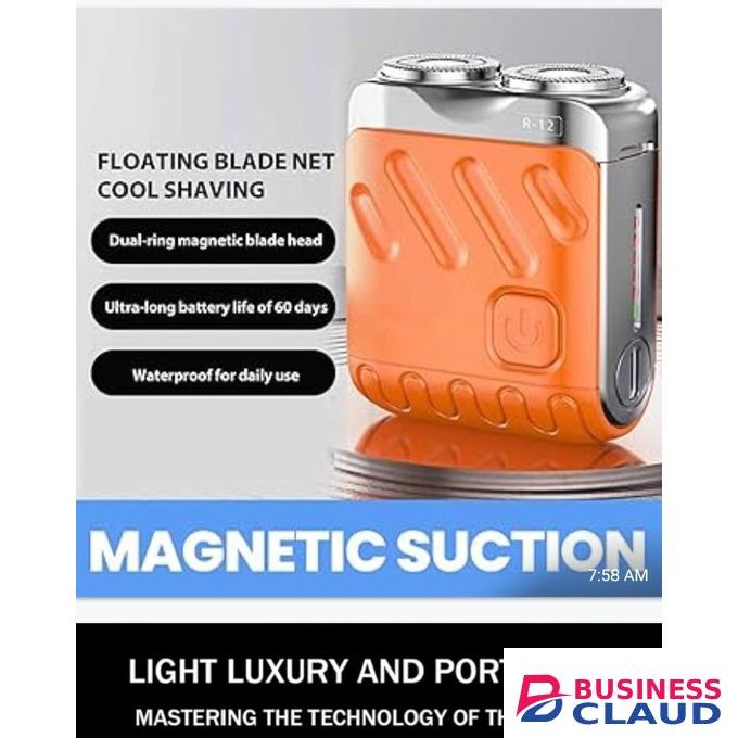 Portable Rechargeable Duo Ring Magnetic Blade Mini Shaver