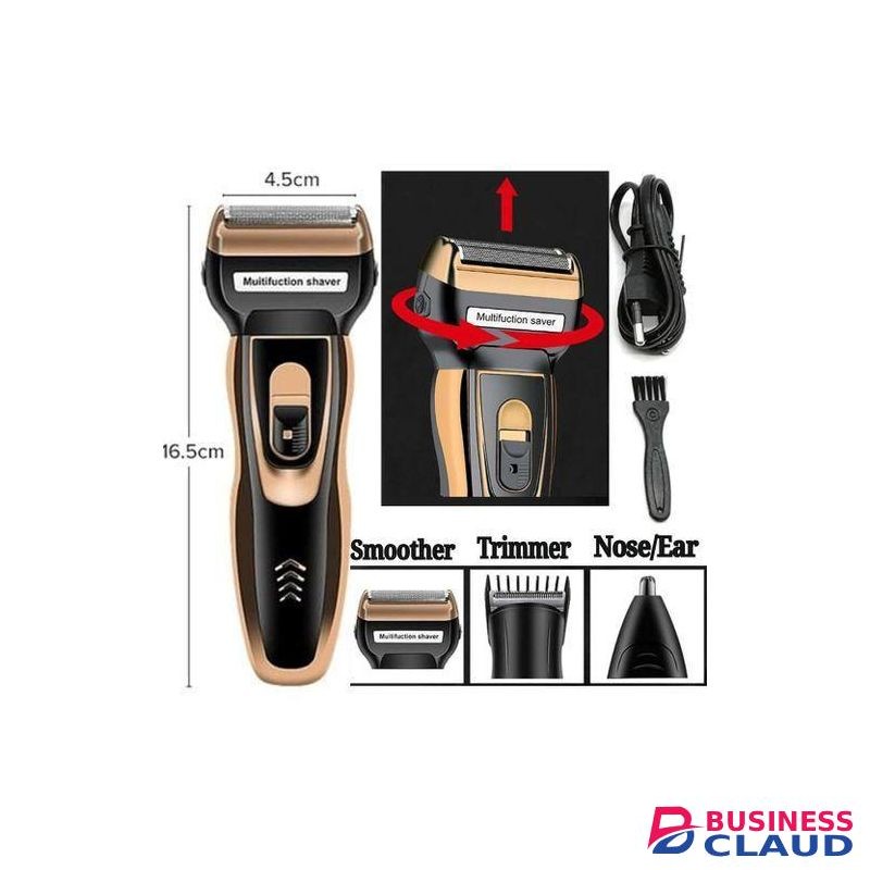 Geemy Best Quality Barber Shaving Machine-Kinyozi // Shaver // Kinyozi // Best Kinyozi // BEST Rechargeable Smoother Hair Shaving Machine, Shaver- 3 In 1 FOR KINYOZI BUSINESS.