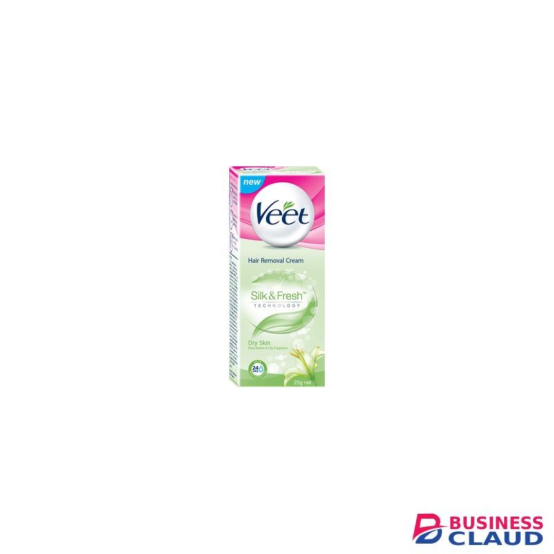 Veet Dry Skin, Hair Removal Cream -Special dry skin treating formula enriched with Shea Butter and Lily Fragrance