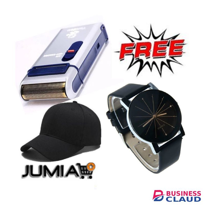 Yandou Rechargeable Smoother And Shaver + Free Watch & Cap