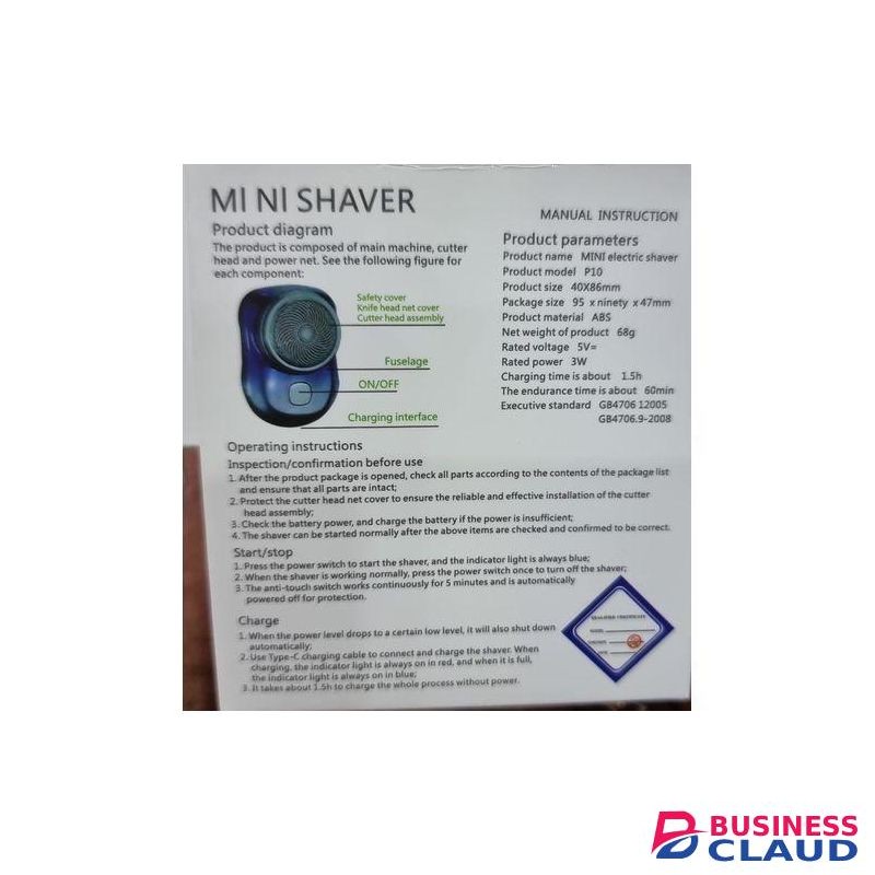 Rechargeable Pocket mini shaver grinder