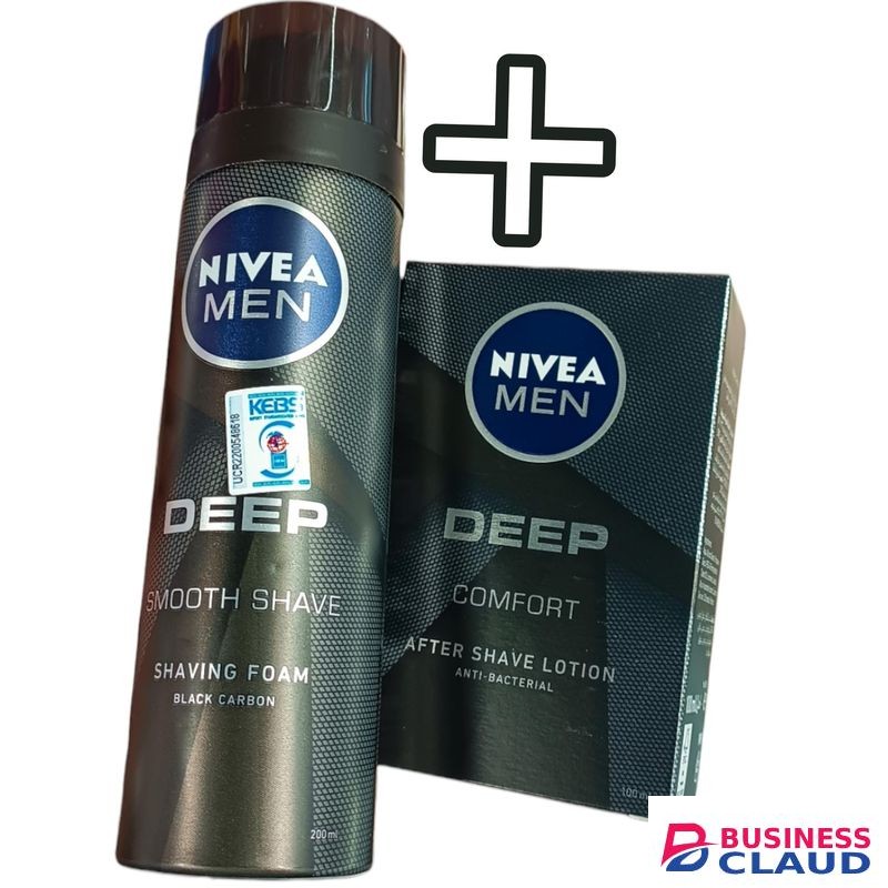 Beauty Smooth Shave Shaving Foam + Comfort After Shave Lotion DEEP ANTI-BACTERIAL aftershave Nıvea