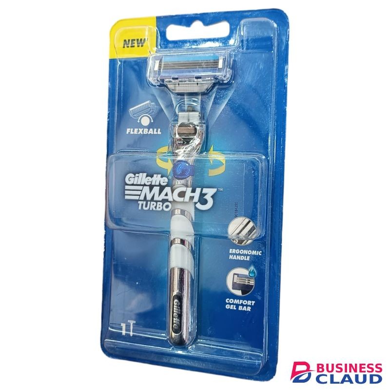 Gillette Mach 3 Turbo With FLEXBALL & ERGONOMIC HANDLE jm