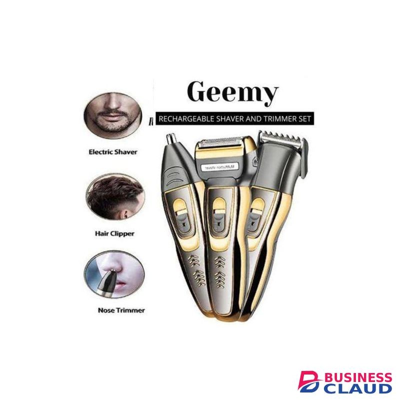 Geemy Hair Shaving Machine & Simple Clean Beard Trimmer Set Rechargeable
